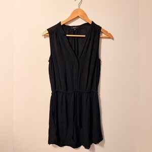 Babaton Black 100% Silk Romper